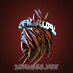 paliwal in Red Twisted style - 3D name wallpaper