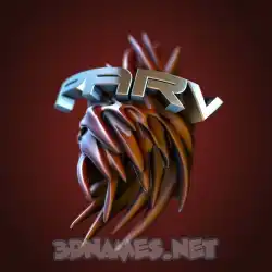 parv in Red Twisted style - 3D name wallpaper