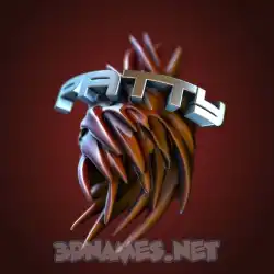 patty in Red Twisted style - 3D name wallpaper