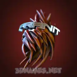 pranit in Red Twisted style - 3D name wallpaper