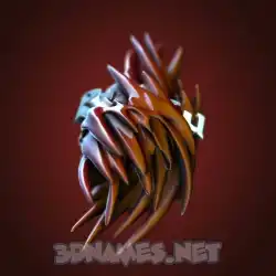 puku in Red Twisted style - 3D name wallpaper
