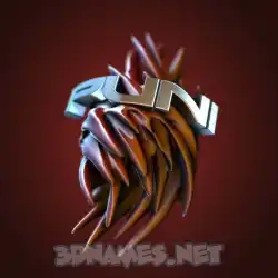 puni in Red Twisted style - 3D name wallpaper