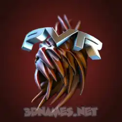 pvr in Red Twisted style - 3D name wallpaper