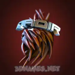 qadir in Red Twisted style - 3D name wallpaper