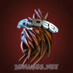 rajdeep in Red Twisted style - 3D name wallpaper