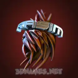 rasim in Red Twisted style - 3D name wallpaper