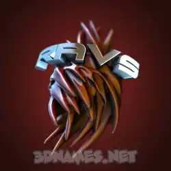 ravs in Red Twisted style - 3D name wallpaper