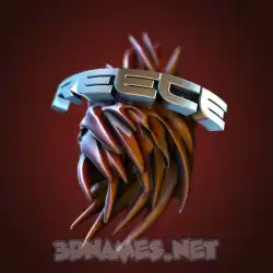 reece in Red Twisted style - 3D name wallpaper