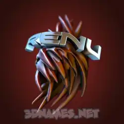 renu in Red Twisted style - 3D name wallpaper