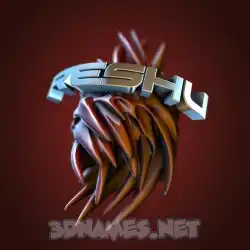 reshu in Red Twisted style - 3D name wallpaper