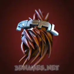 rifal in Red Twisted style - 3D name wallpaper