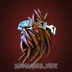 rikki in Red Twisted style - 3D name wallpaper