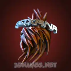 roxana in Red Twisted style - 3D name wallpaper