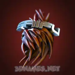 saifu in Red Twisted style - 3D name wallpaper
