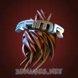 samr in Red Twisted style - 3D name wallpaper