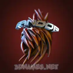 sanoop in Red Twisted style - 3D name wallpaper