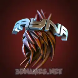 sayna in Red Twisted style - 3D name wallpaper