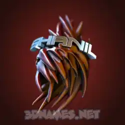 shanil in Red Twisted style - 3D name wallpaper