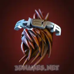 shefa in Red Twisted style - 3D name wallpaper