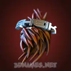 sheik in Red Twisted style - 3D name wallpaper