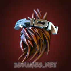 shon in Red Twisted style - 3D name wallpaper