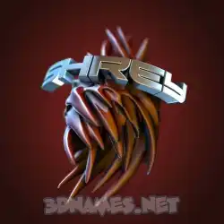 shrey in Red Twisted style - 3D name wallpaper
