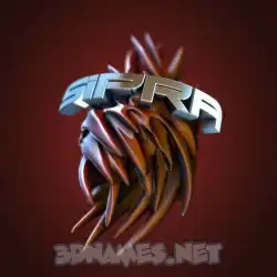 sipra in Red Twisted style - 3D name wallpaper