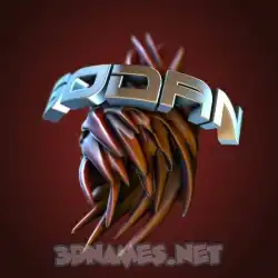 sodan in Red Twisted style - 3D name wallpaper