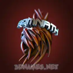 somnath in Red Twisted style - 3D name wallpaper