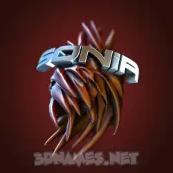 sonia in Red Twisted style - 3D name wallpaper