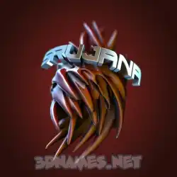 srujana in Red Twisted style - 3D name wallpaper