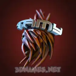 tamy in Red Twisted style - 3D name wallpaper