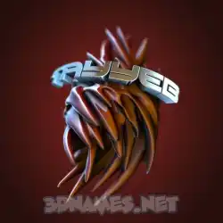 tayyeb in Red Twisted style - 3D name wallpaper