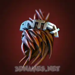 tintfx in Red Twisted style - 3D name wallpaper