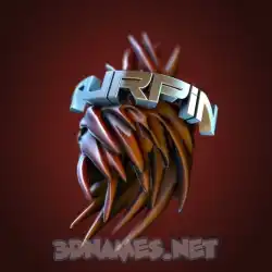 turpin in Red Twisted style - 3D name wallpaper