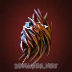 uv in Red Twisted style - 3D name wallpaper