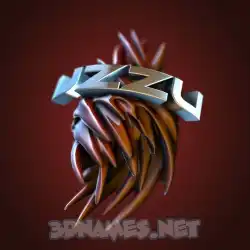 uzzu in Red Twisted style - 3D name wallpaper