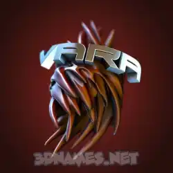 vara in Red Twisted style - 3D name wallpaper
