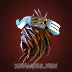 vee in Red Twisted style - 3D name wallpaper