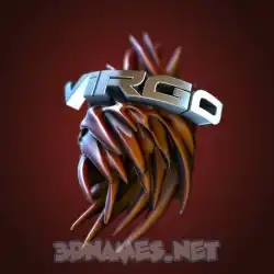 virgo in Red Twisted style - 3D name wallpaper