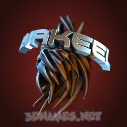 wakeel in Red Twisted style - 3D name wallpaper