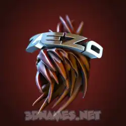 zezo in Red Twisted style - 3D name wallpaper