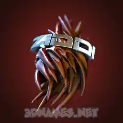 ziddi in Red Twisted style - 3D name wallpaper