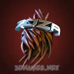 zoza in Red Twisted style - 3D name wallpaper