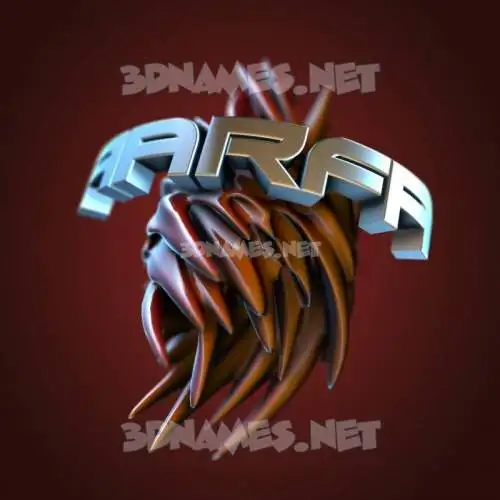 aarfa in Red Twisted style - 3D name wallpaper aarfa in Red Twisted style - 3D name wallpaper