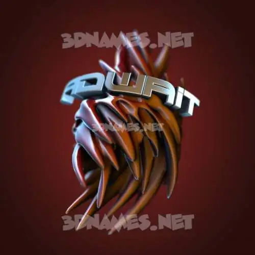 adwait in Red Twisted style - 3D name wallpaper