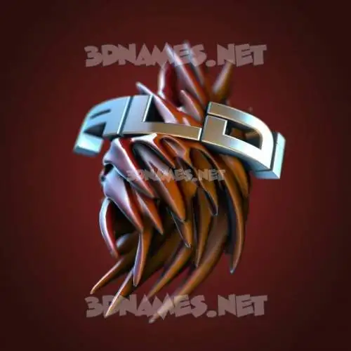 aldi in Red Twisted style - 3D name wallpaper
