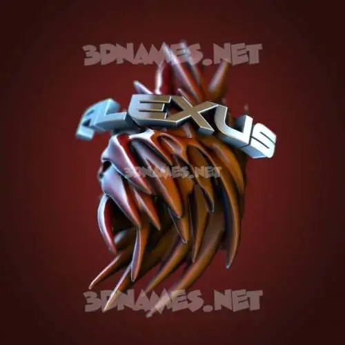 alexus in Red Twisted style - 3D name wallpaper