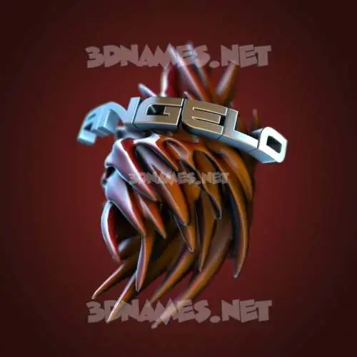angelo in Red Twisted style - 3D name wallpaper angelo in Red Twisted style - 3D name wallpaper