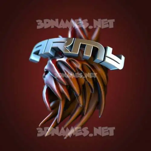 army in Red Twisted style - 3D name wallpaper army in Red Twisted style - 3D name wallpaper